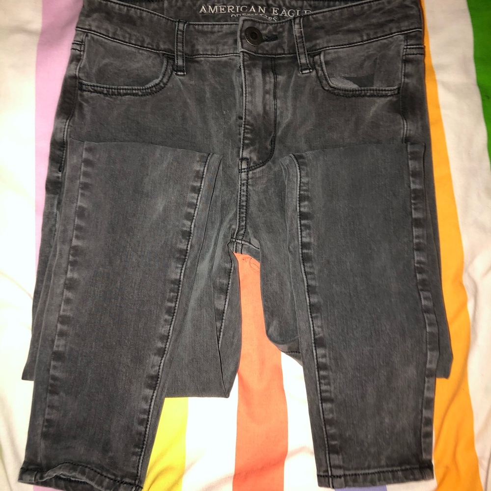 american eagle gray jeans